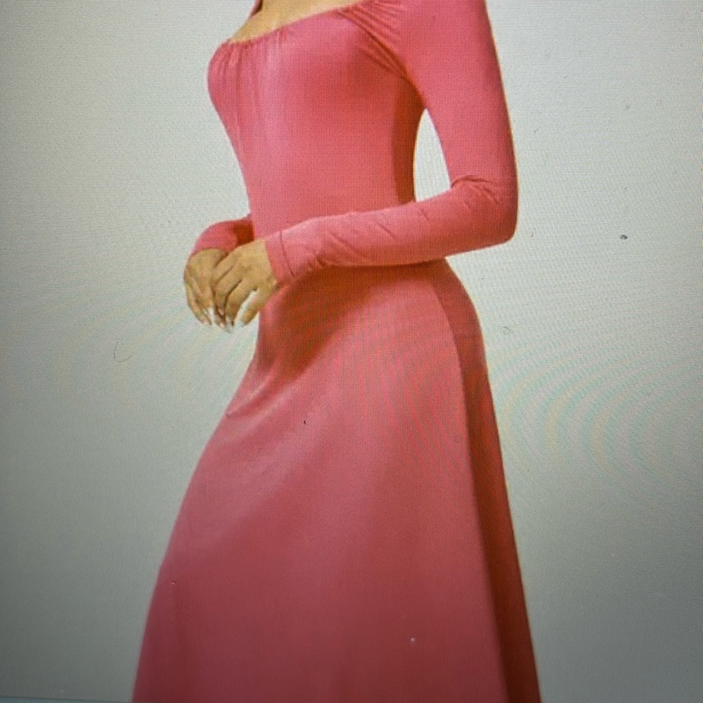 Halara square neck and neck tie back dress